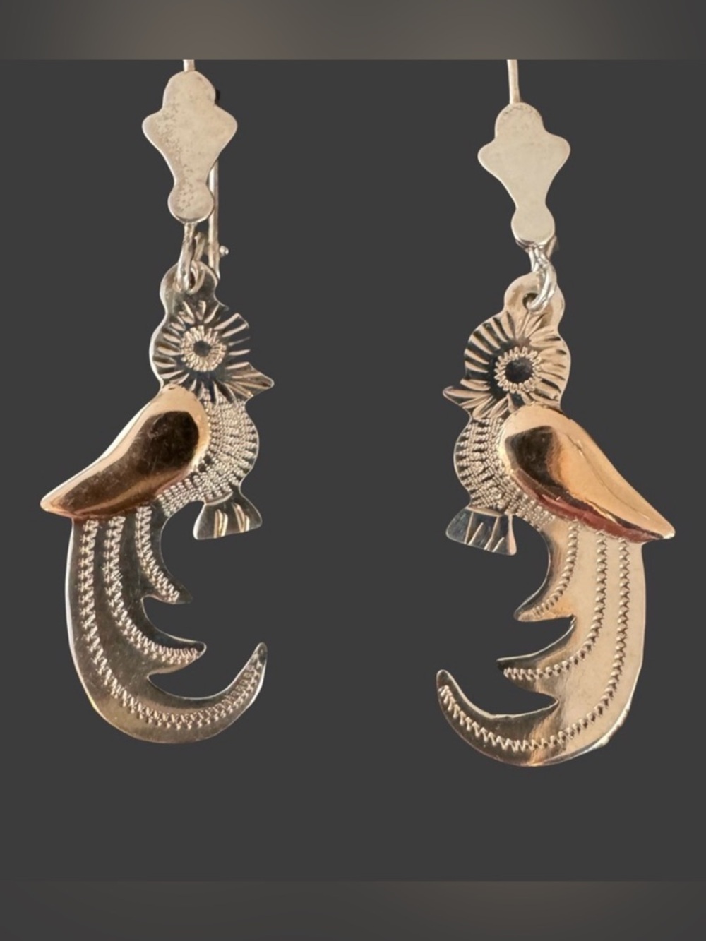 Sterling Silver Quetzal Earrings